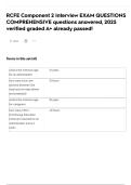 RCFE Component 2 Interview EXAM QUESTIONS COMPREHENSIVE questions answered&comma; 2025 verified graded A&plus; already passed&excl;
