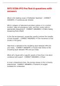 NYS SCBA-IFO Pre-Test A questions with answers