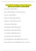 Concorde DH 105 Midterm Review Questions with Correct Answers Latest Update
