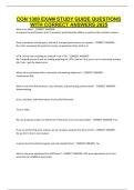 CON 1300 EXAM STUDY GUIDE QUESTIONS WITH CORRECT ANSWERS 2025&period;