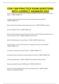 CON 1300 PRACTICE EXAM QUESTIONS WITH CORRECT ANSWERS 2025