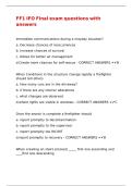 FF1 IFO Final exam questions with answers