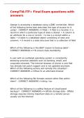 CompTIA ITF&plus; Final Exam questions with answers