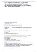 RCFE ADMINISTRATOR TEST &lpar;CALIFORNIA&rpar; ACTUAL EXAM  QUESTIONS AND CORRECT DETAILED ANSWERS 2025&sol;2026 WITH FEEDBACK UNTIL NOW GRADED A PASS