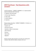 NTP Final Exam - Test Questions with answers