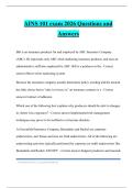AINS 101 exam 2026 Questions and Answers