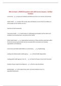 MBI 131 Exam &vert; UPDATED Questions with 100&percnt; Correct Answers &vert; Verified Solutions