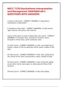 NSCC-7150 Dysrhythmia Interpretation and Management &lpar;MIDTERM SET&rpar; QUESTIONS WITH ANSWERS&period;