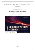 Introduction to Health Research Methods &ndash; 3rd Edition &lpar;Jacobsen&rpar; &vert; Complete Test Bank &lpar;Ch&period; 1&ndash;42&rpar; &vert; Verified Q&A &vert; Grade A&plus; &vert; ISBN 9781284197563