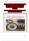 A Brief Introduction to the Old Testament &lpar;4th Edition&rpar; &ndash; Michael D&period; Coogan & Cynthia R&period; Chapman &ndash; Complete Test Bank &lpar;Chs&period; 1&ndash;25&rpar; with Verified Answers