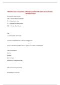 MMSC433 Exam 3 Objectives &vert; UPDATED Questions with 100&percnt; Correct Answers &vert; Verified Solutions 
