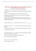 MMSC 433 Quiz 1 &lpar;IDA and Megaloblastic Anemia&rpar; &vert; UPDATED Questions with 100&percnt; Correct Answers &vert; Verified Solutions