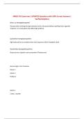 MMSC 433 Exam two &vert; UPDATED Questions with 100&percnt; Correct Answers &vert; Verified Solutions 