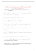NCM 109 Abortion and Ectopic pregnancy &vert; UPDATED Questions with 100&percnt; Correct Answers &vert; Verified Solutions