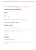 NCM 109 - FINALS REVIEWER &vert; UPDATED Questions with 100&percnt; Correct Answers &vert; Verified Solutions