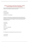 NCM 109 - Care of Mother and Child At Risk or With Problems &vert; UPDATED Questions with 100&percnt; Correct Answers &vert; Verified Solutions