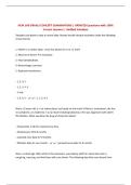 NCM 109 &lpar;FINALS CONCEPT EXAMINATION&rpar; &vert; UPDATED Questions with 100&percnt; Correct Answers &vert; Verified Solutions