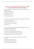 NCM 109 - Care of At-Risk &sol; High Risk and Sick Mother and Child &vert; UPDATED Questions with 100&percnt; Correct Answers &vert; Verified Solutions