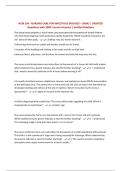 NCM 109 - NURSING CARE FOR INFECTIOUS DISEASES &ndash; SABIO &vert; UPDATED Questions with 100&percnt; Correct Answers &vert; Verified Solutions