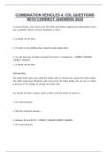 COMBINATION VEHICLES 4- CDL QUESTIONS WITH CORRECT ANSWERS 2025&period;