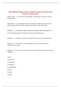 NCM 109 &lpar;RLE&rpar; 2F Oxygen Therapy &vert; UPDATED Questions with 100&percnt; Correct Answers &vert; Verified Solutions