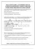 EDAC STUDY GUIDE 1&colon; AN INTRODUCTION TO EVIDENCE-BASED DESIGN &vert; PERFECT PREP FOR EVERY PAPER &vert; PRECISION IN EVERY ANSWER&excl;