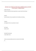 NCM 109&colon; Care of Mother and Child at Risk &vert; UPDATED Questions with 100&percnt; Correct Answers &vert; Verified Solutions