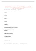 NCM 109- UPPER respiratory disorders pedia&vert; UPDATED Questions with 100&percnt; Correct Answers &vert; Verified Solutions