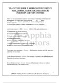 EDAC STUDY GUIDE 2&colon; BUILDING THE EVIDENCE BASE &vert; PERFECT PREP FOR EVERY PAPER &vert; PRECISION IN EVERY ANSWER&excl;