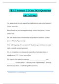 FELE Subtest 2 Exam 2026 Questions and Answers
