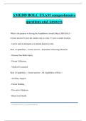AMEDD BOLC EXAM comprehensive questions and Answers