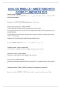 CNSL 503 MODULE 1 QUESTIONS WITH CORRECT ANSWERS 2025