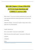 BIO 100 Chapter 1 Exam UPDATED ACTUAL Exam Questions and CORRECT Answers 2026