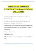 BIO 100 Exam 2&sol; chapters 6&comma;7&comma;8 UPDATED ACTUAL Exam QUESTIONS AND ANSWERS