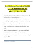 Bio 100 Chapter 7 &lpar;exam 2&rpar; UPDATED ACTUAL Exam Questions and CORRECT Answers 2026