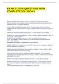 EXAM 2 CGFM QUESTIONS WITH COMPLETE SOLUTIONS