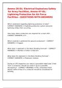 Ammo-28-DL- Electrical Explosives Safety for Army Facilities&comma; Ammo-47-DL Lightning Protection for Air Force Facilities &ndash; QUESTIONS WITH ANSWERS