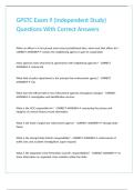 GPSTC Exam 9 &lpar;Independent Study&rpar; Questions With Correct Answers