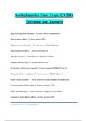 ScribeAmerica Final Exam ED 2026 Questions and Answers