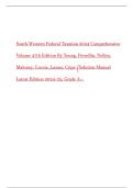 South-Western Federal Taxation 2024 Comprehensive Volume 47th Edition By Young&comma; Persellin&comma; Nellen&comma; Maloney&comma; Cuccia&comma; Lassar&comma; Cripe &lpar;Solution Manual Latest Edition 2023-24&comma; Grade A&plus;&comma;