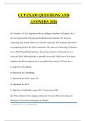 CCP EXAM QUESTIONS AND ANSWERS 2026