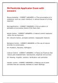 PA Pesticide Applicator Exam with answers