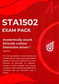STA1502 EXAMINATION PACK 2025