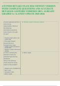 ATI PEDS RETAKE EXAM 2026 NEWEST VERSION  WITH COMPLETE QUESTIONS AND ACCURATE  DETAILED ANSWERS VERIFIED 100&percnt; ALREADY  GRADED A&plus; LATEST UPDATE 2025-2026  