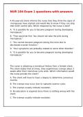 NUR 104 Exam 1 questions with answers