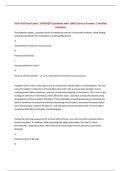 NUR 414 Final Exam &vert; UPDATED Questions with 100&percnt; Correct Answers &vert; Verified Solutions