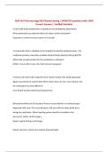 NUR 414 Pharmacology HESI Review Spring &vert; UPDATED Questions with 100&percnt; Correct Answers &vert; Verified Solutions