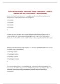 NUR 414A Early Childhood Development &lpar;Toddler & Preschooler&rpar; &vert; UPDATED Questions with 100&percnt; Correct Answers &vert; Verified Solutions