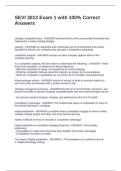 SEVI 3013 Exam 1 with 100&percnt; Correct Answers