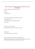 NUR 414&colon; PEDS exam &num;1 &vert; UPDATED Questions with 100&percnt; Correct Answers &vert; Verified Solutions